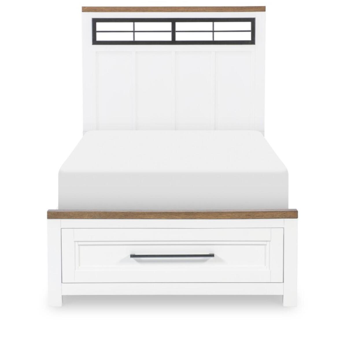 Complete Metalwork Panel Bed W. Storage Footboard, Twin 3/3 Youth Beds Legacy Classic Furniture 5