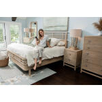 Monterey 2 Drawer Electrified Nightstand Nightstands Brown 13