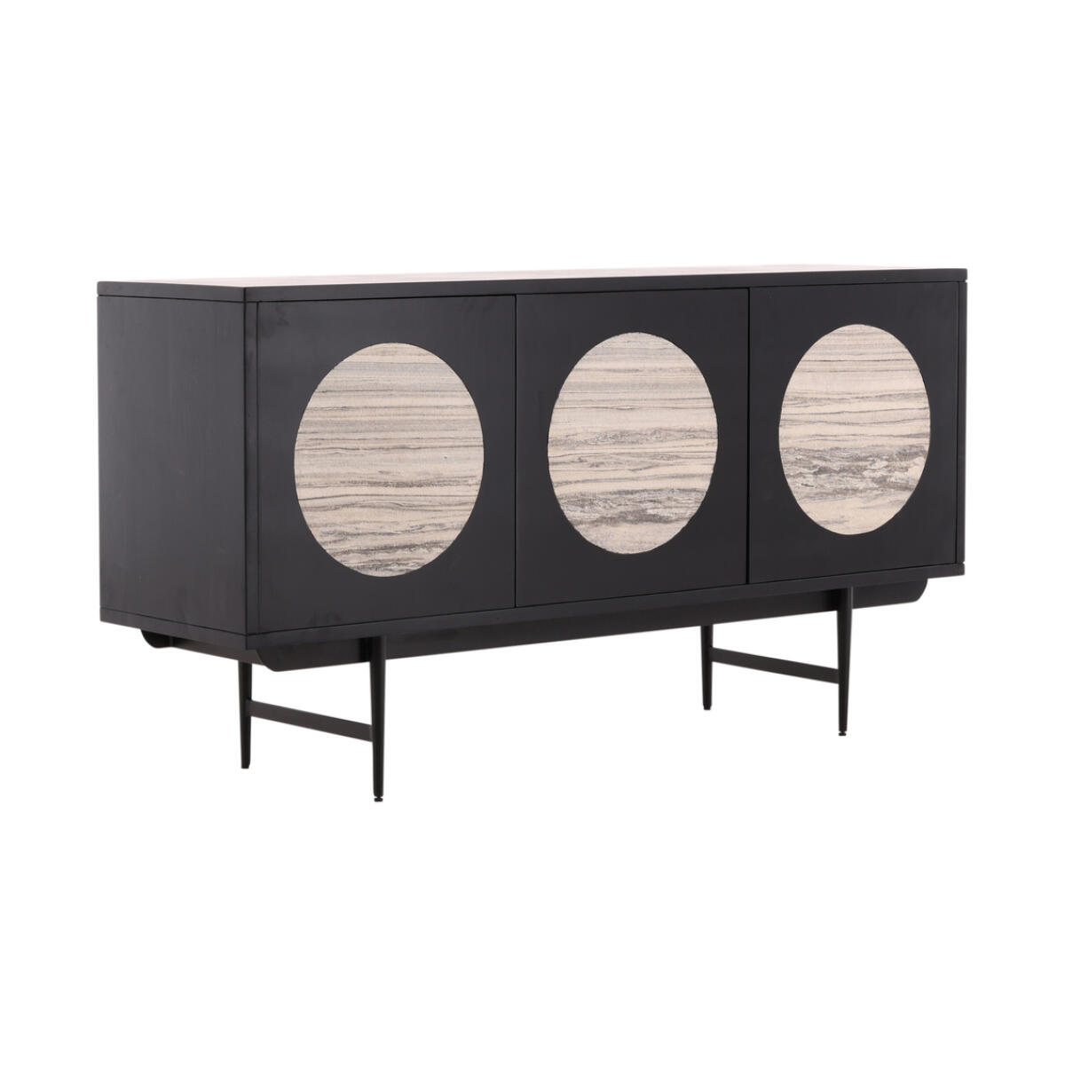 Atlas Sideboard Dining Storage Black 4