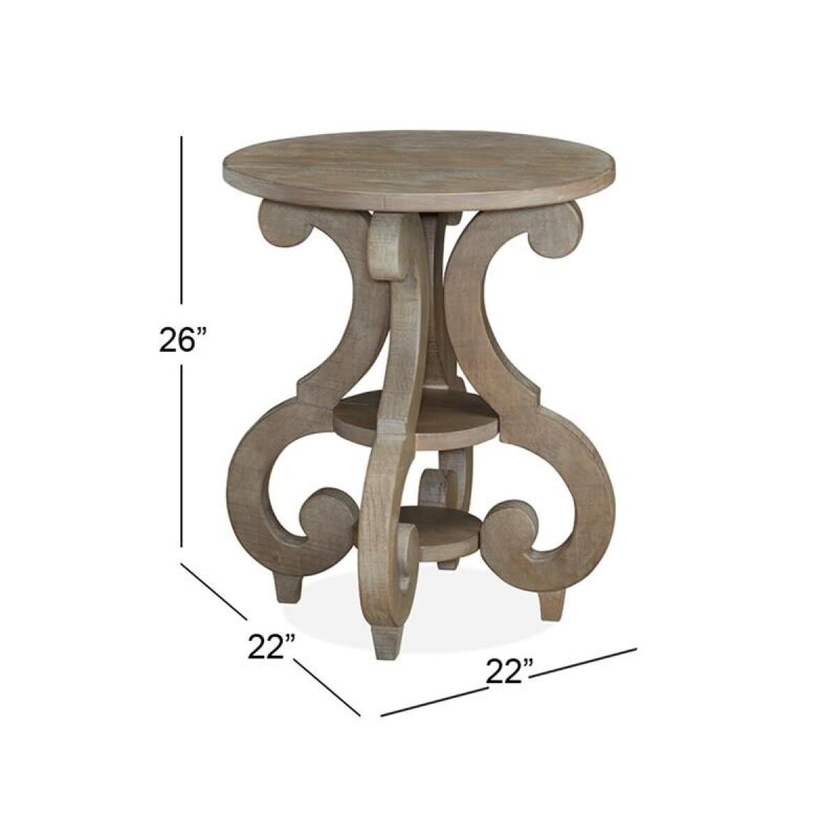 Tinley Park Round Accent End Table - Image 3