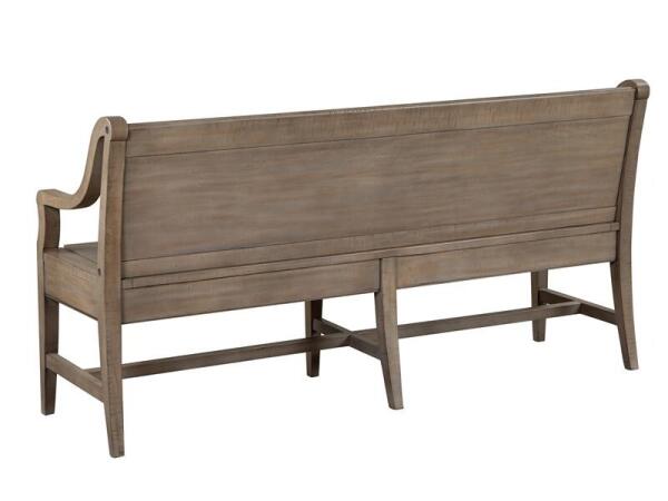Paxton Place Bench w/Back Chairs & Benches Brown 19