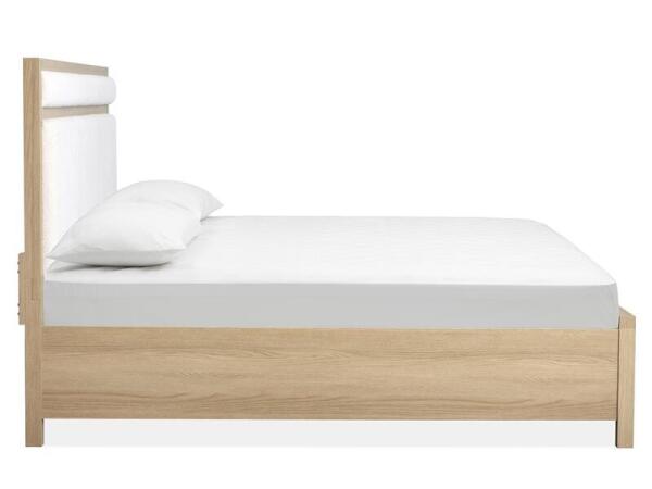 Merrifield Complete King Panel Bed w/Upholstered Headboard - Image 6