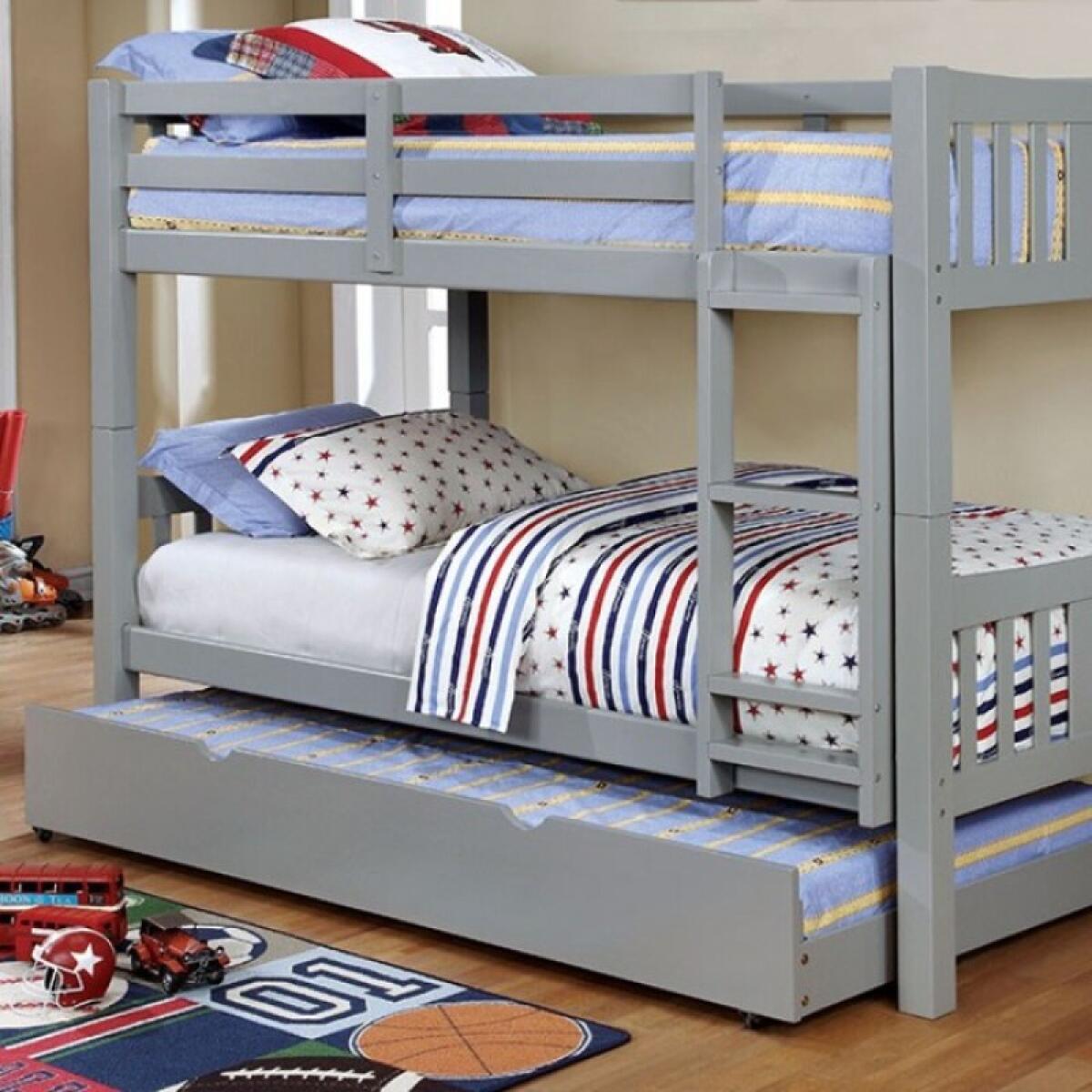 Cameron Twin/Twin Bunk Bed, Gray - Image 2