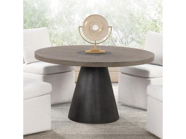 Broager 5 Pc Dining Table Set (White Caster Chairs) Dining Sets Brown