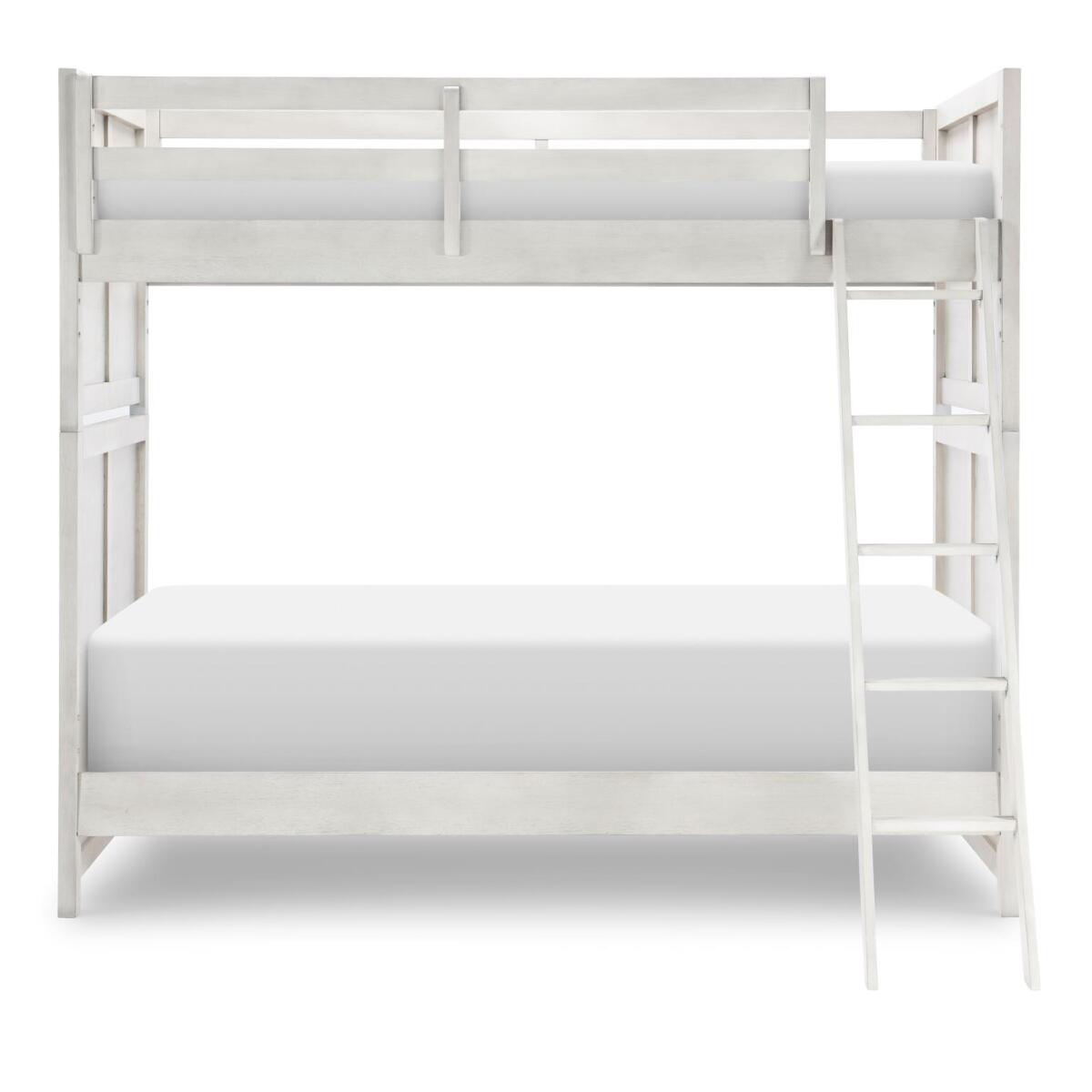 Complete Twin Over Twin Bunk Bed Stone Path Gray Finish Youth Beds Legacy Classic Furniture 6