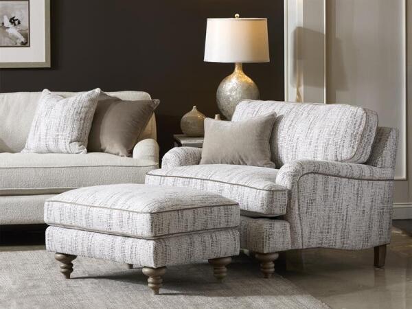 Christi Oyster Accent Ottoman Ottomans & Poufs Cream 10