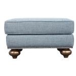 Janie Aqua Ottoman