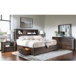 Complete Bookcase Bed W. 1 Side Storage King 6/6 Beds Beds 14