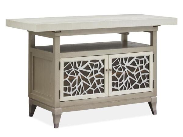 Lenox Wood Rectangular Counter Table Top KD Dining Table Tops Cream