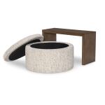 LU310 Solana Positano Clay Biscotti (Direct Container Only) UP Storage Ottoman Mohave - Image 6