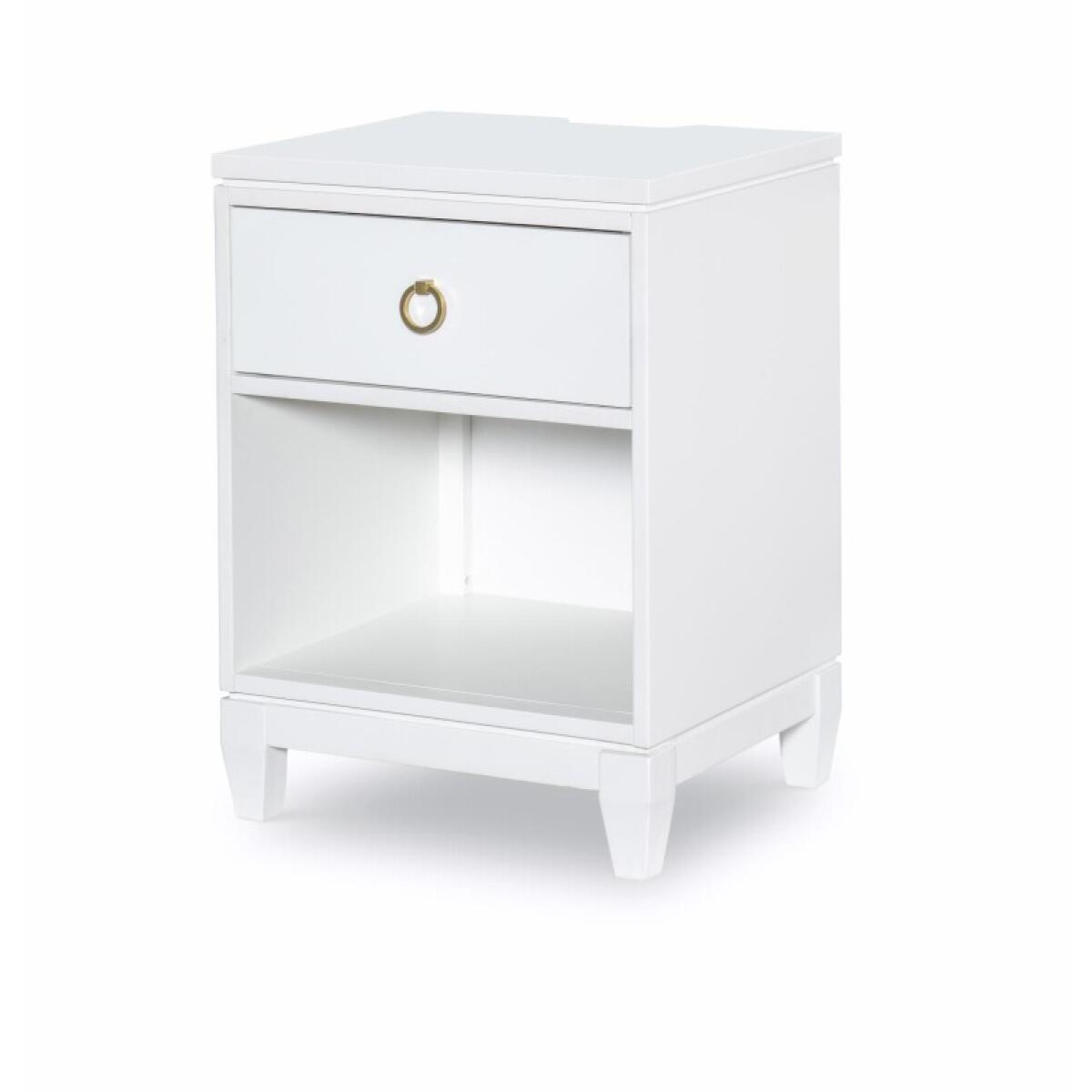 Open Nightstand White Finish Nightstands Legacy Classic Furniture 4