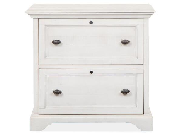 Bronwyn Lateral File Office Storage Alabaster, Toasted Nutmeg