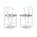 Wishbone Back Counter Height Chair White - Image 4