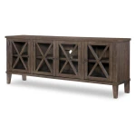 Media Console Entertainment Stands Brown 7