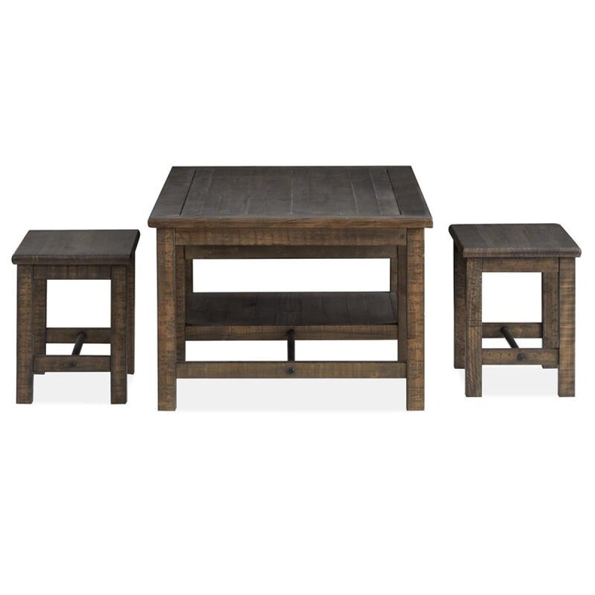Smithton Rectangular Cocktail Table w/2 Stools - Image 21
