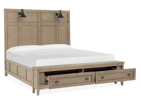 Paxton Place Complete King Lamp Panel Storage Bed - Image 7