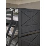 Complete Twin Over Twin Bunk Bed Black Finish Youth Beds Black 14