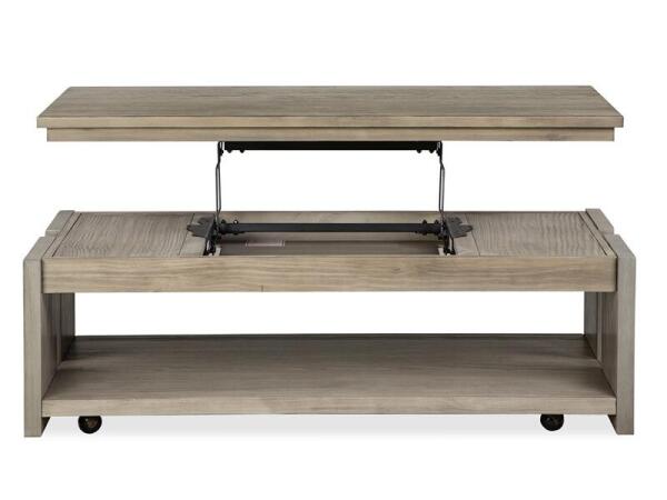 Conrad Rect. Lift Top Storage Cocktail Table w/Casters - Image 8