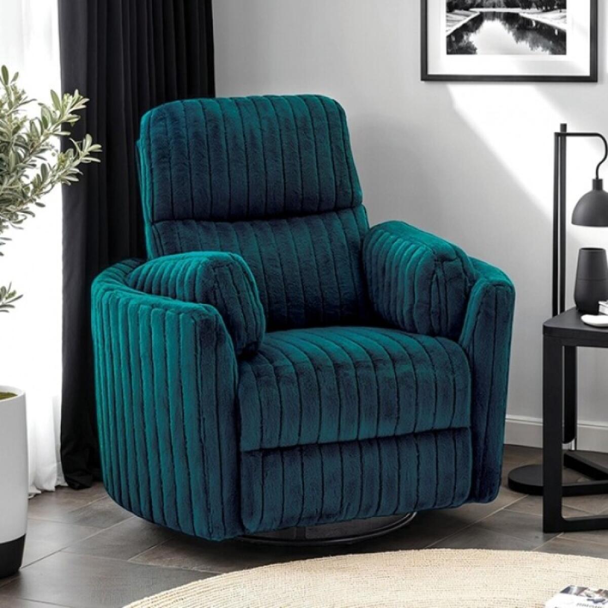 Belper Power Glider Recliner w/ Swivel Recliners Blue 4