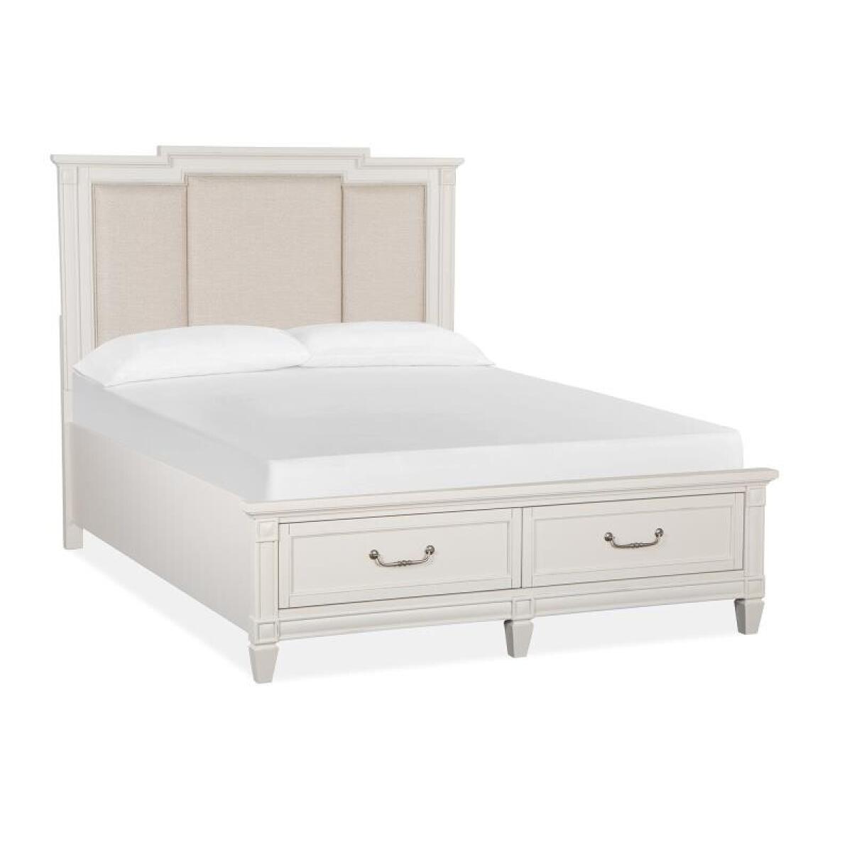 Willowbrook Complete Queen Panel Storage Bed w/Upholstered Headboard Beds Beds 7