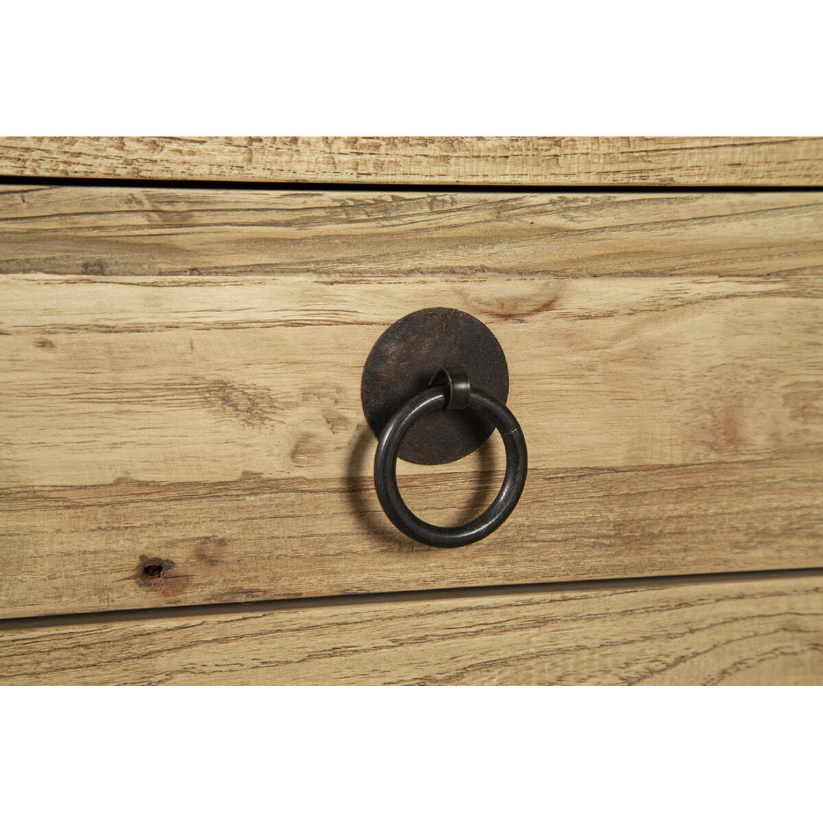 Large Old Elm Sideboard Dining Storage Brown 6