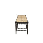 Black Reed Bench Chairs & Benches Black 11