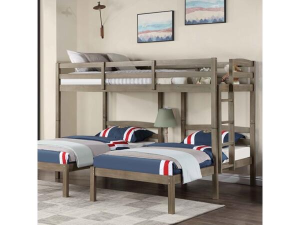 Hortense Triple Twin Bed Youth Beds Brown