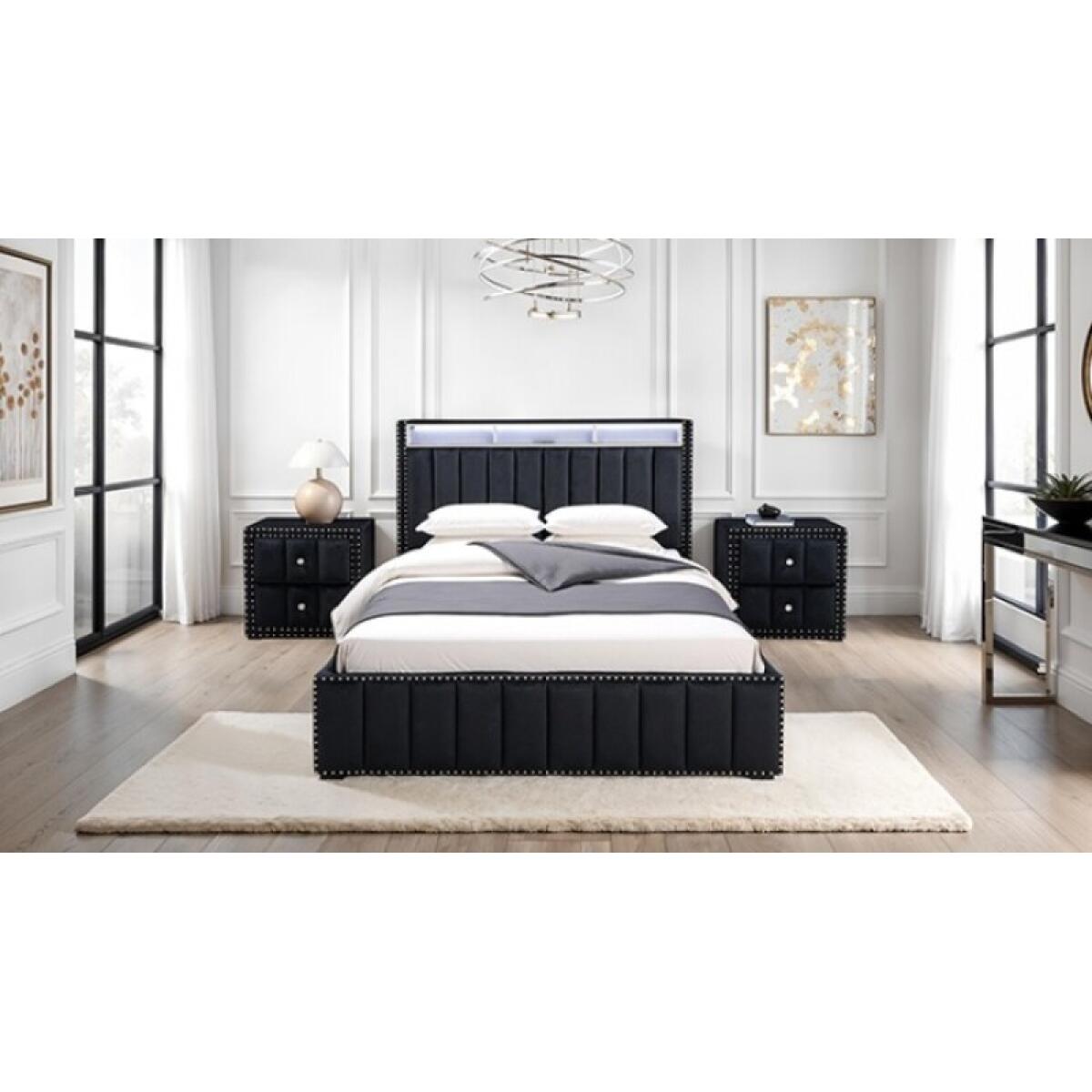 Farese Queen Bed w/ 2 Nightstands - Image 3