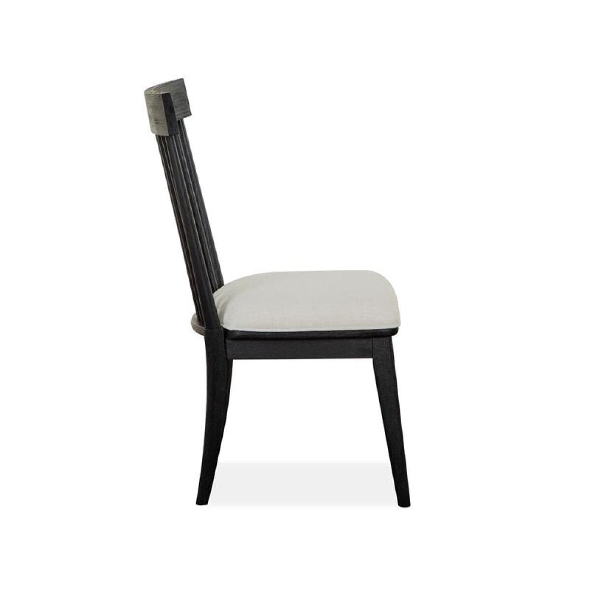 Harper Springs Dining Side Chair w/Uph.Seat&Wood WindsorBack(2/ctn) Chairs & Benches Black 7