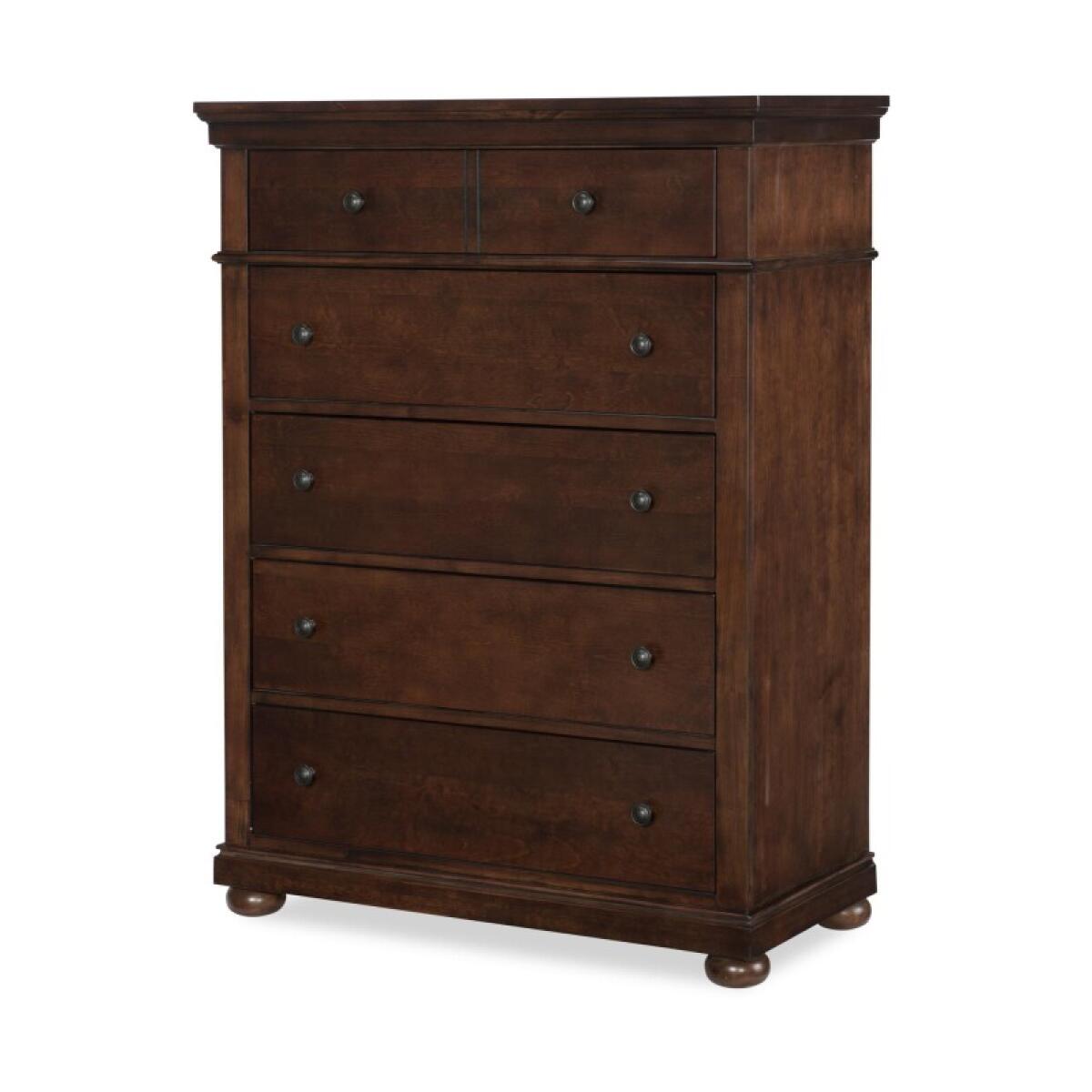 Drawer Chest Cherry Finish Youth Chests Brown 4