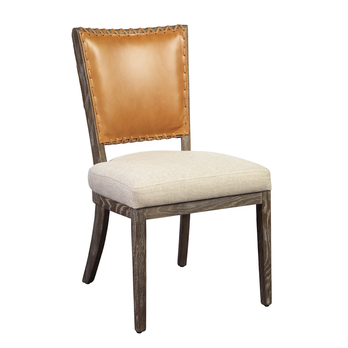 Lina Leather And Linen Chair Chairs Chairs 4
