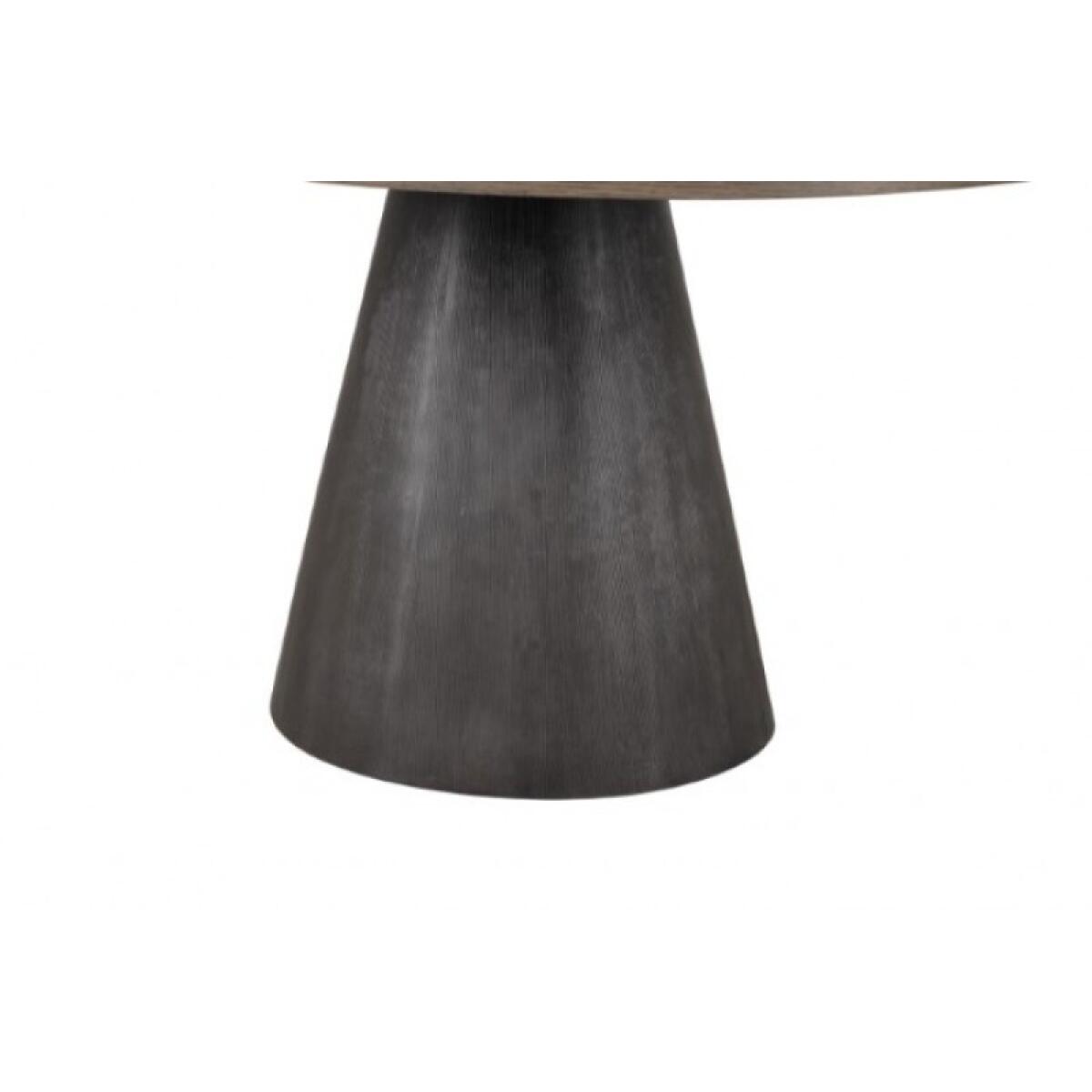 Broager 5 Pc Dining Table Set (Light Gray Caster Chairs) Dining Sets Brown 9