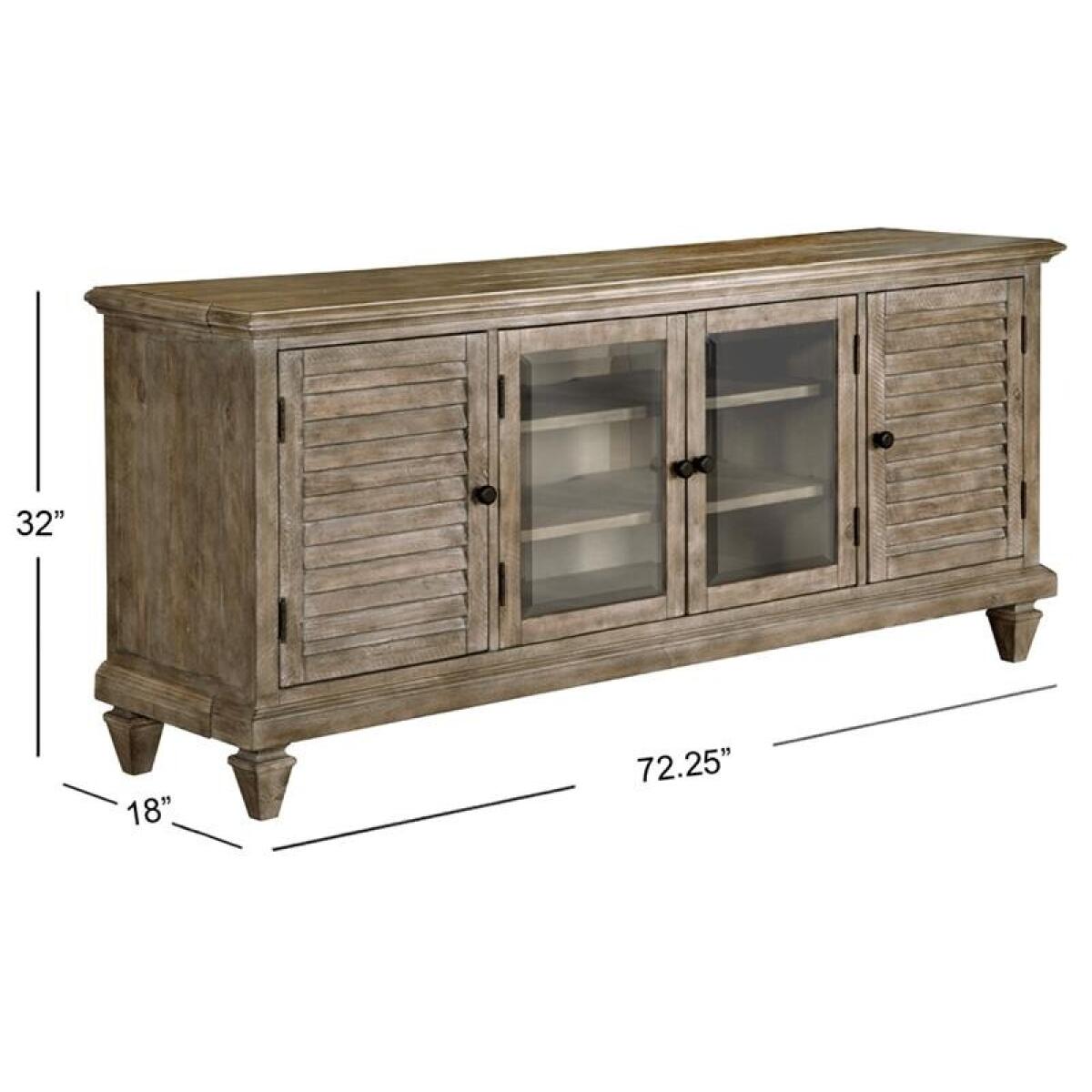 Lancaster Console Entertainment Stands Brown 5