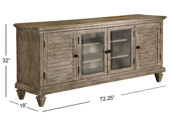 Lancaster Console Entertainment Stands Brown 9