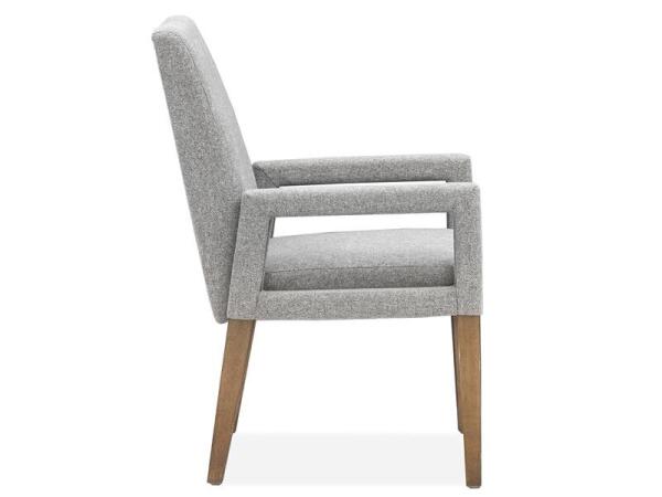 Lindon D5570-73G Dining Arm Chair w/Grey Uph.Seat & Back (2/ctn) - Image 4