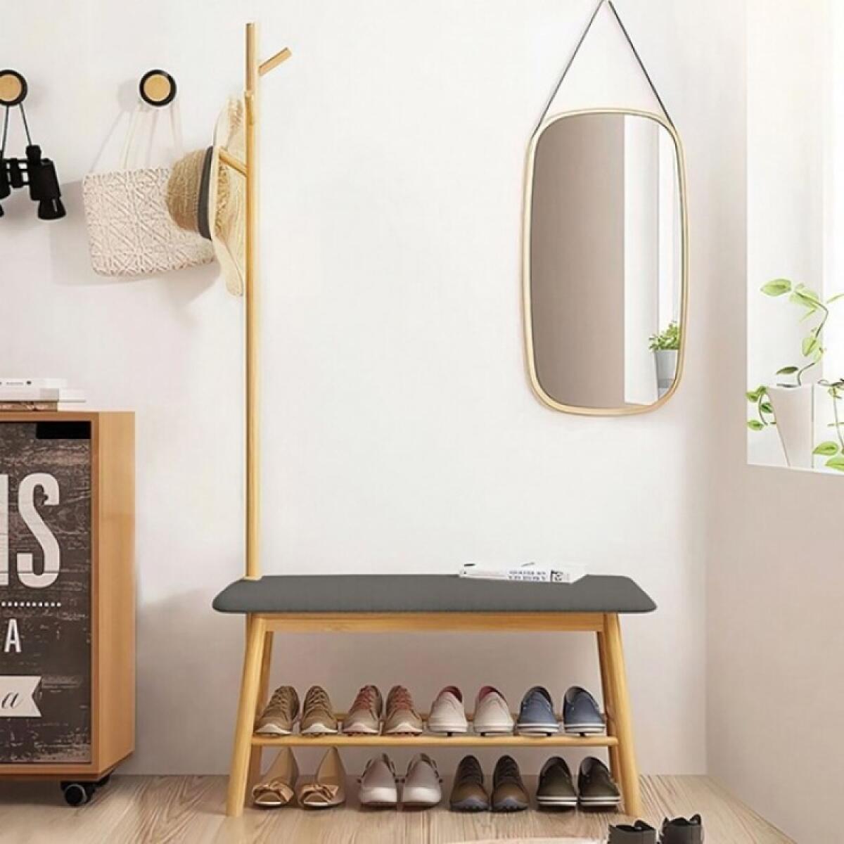 66a21b9c2fd0809a11b6368b2317dd45 Mosier Hall Tree w/ Bench and Shoe Storage - Image 1