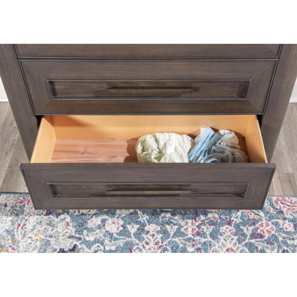 5 Drawer Chest Chests Brown 6