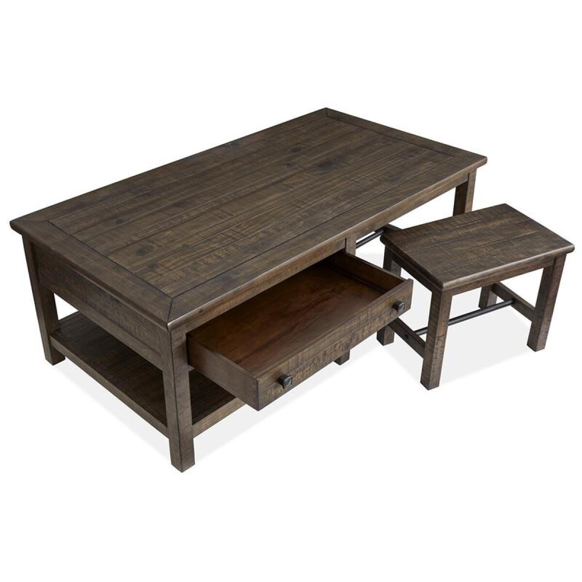 Smithton Rectangular Cocktail Table w/2 Stools - Image 13