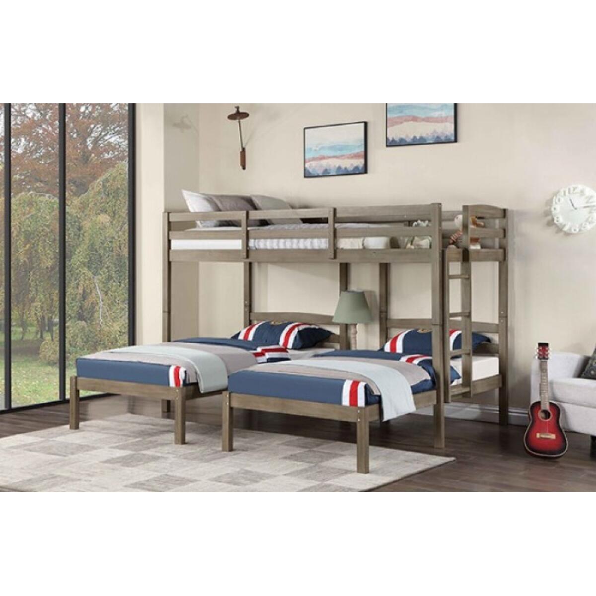 Hortense Triple Twin Bed Youth Beds Brown 5