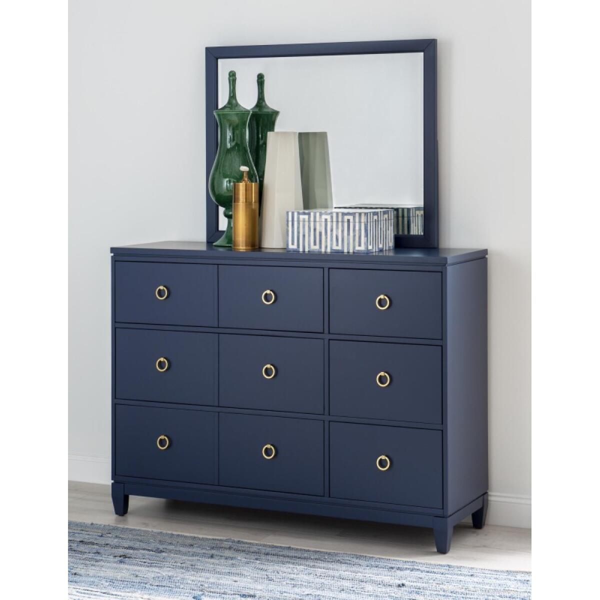 Mirror Blue Finish Bedroom Mirrors Blue 5