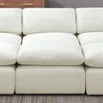 Joel Armless Chair Sectional Parts Cream 5