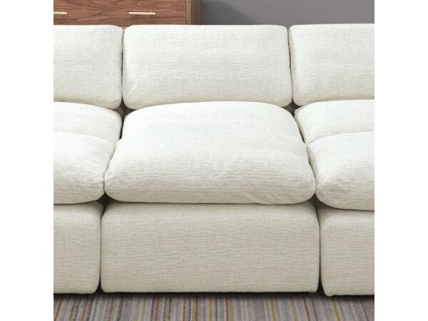 Joel Armless Chair Sectional Parts Cream