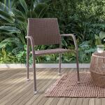 Aminta Patio Bistro Set Outdoor Sets Brown 10
