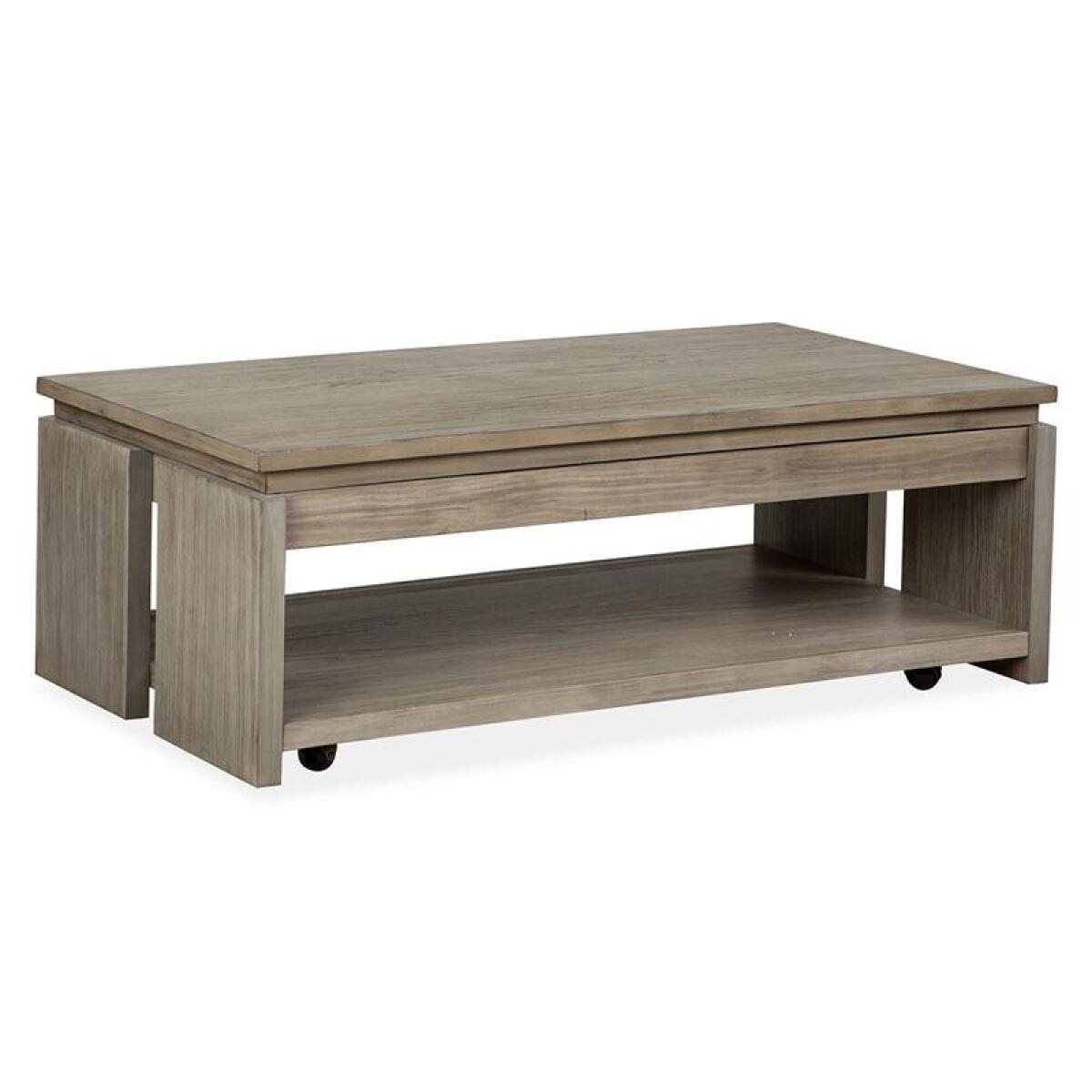 Conrad Rect. Lift Top Storage Cocktail Table w/Casters - Image 2