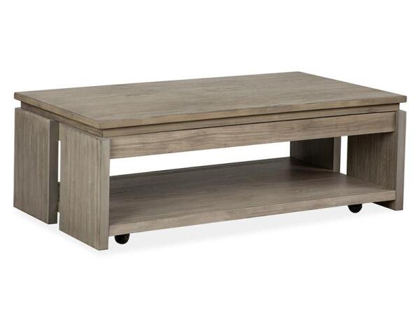 Conrad Rect. Lift Top Storage Cocktail Table w/Casters