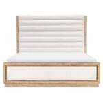 Complete Queen Channeled Uphostered Panel Bed 5/0 Beds Aged Driftwood 13