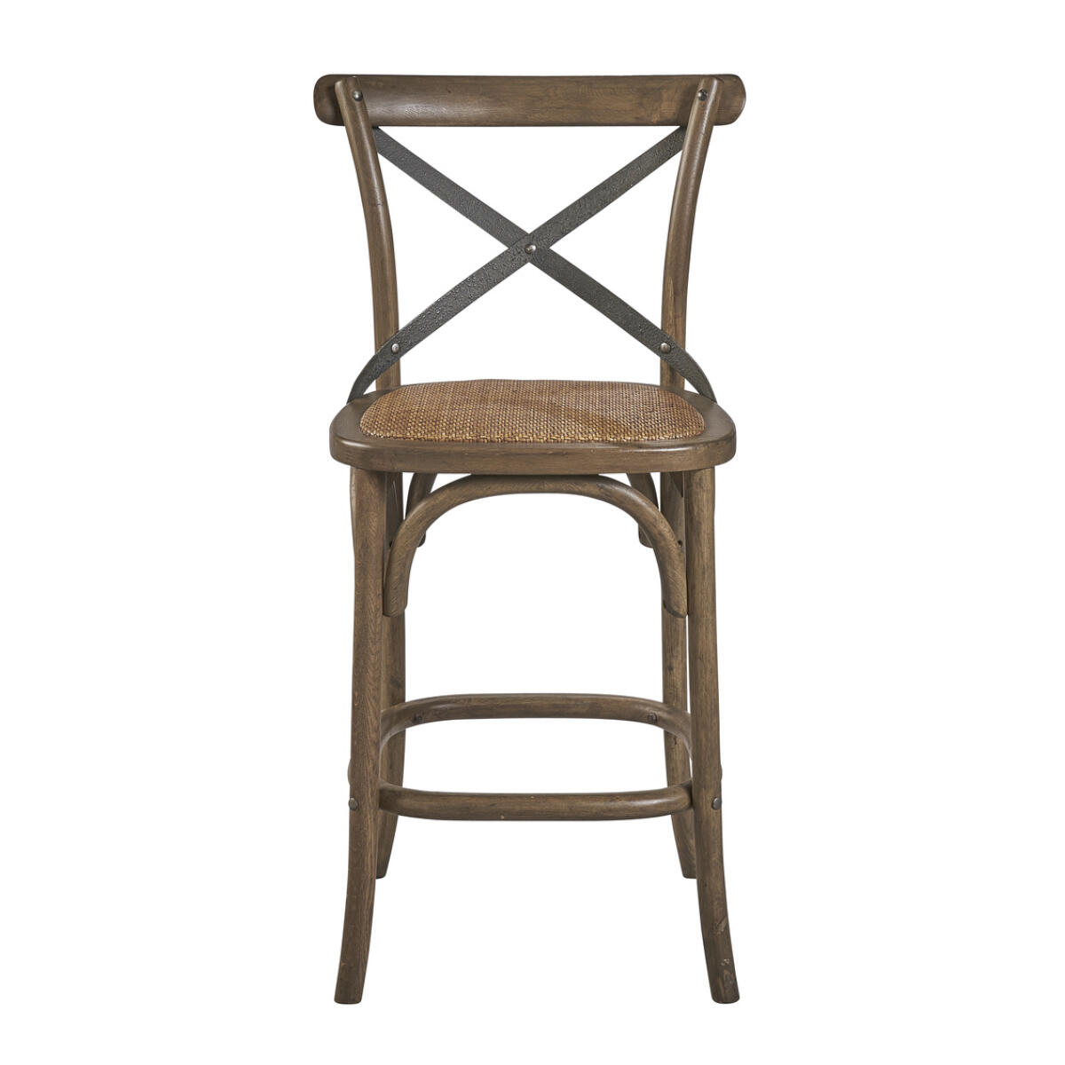 Bentwood Counter Stool W/ Metal Back - Image 5