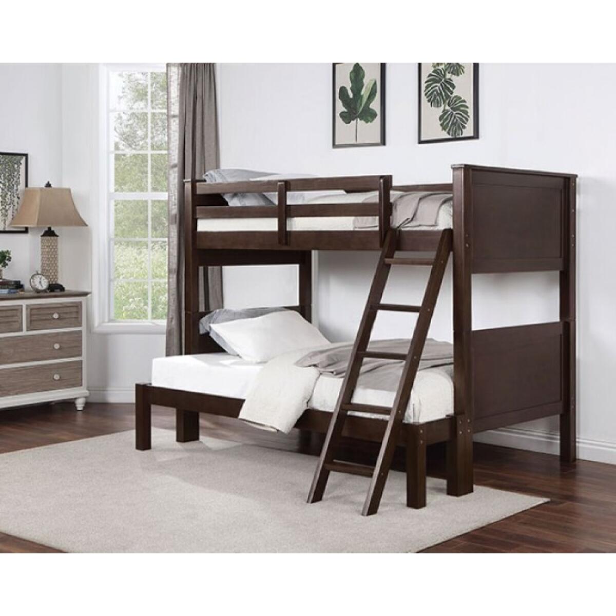 Stamos Twin/Full Bunk Bed Youth Beds Brown 5
