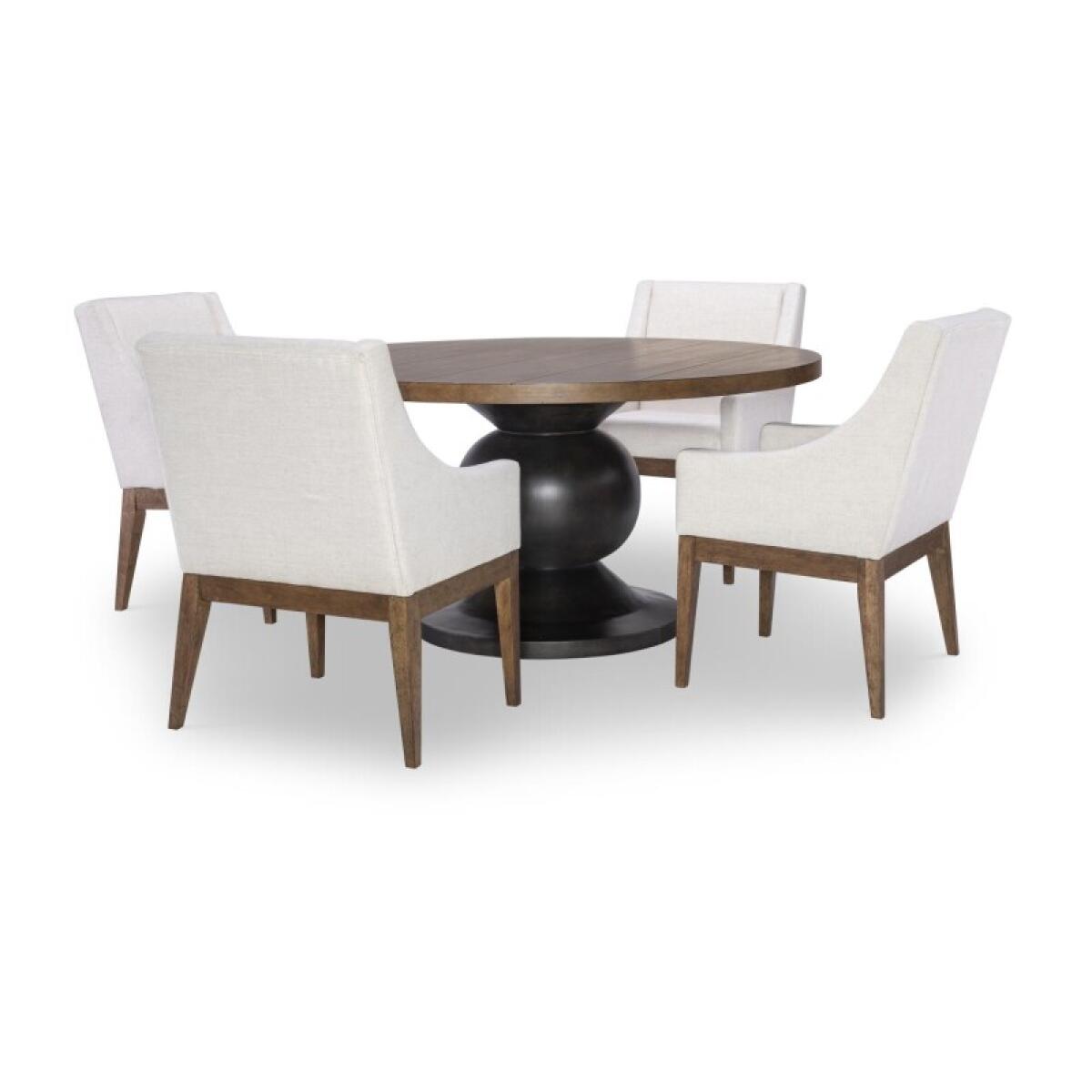 Complete Round Dining Table Dining Tables Brown 11
