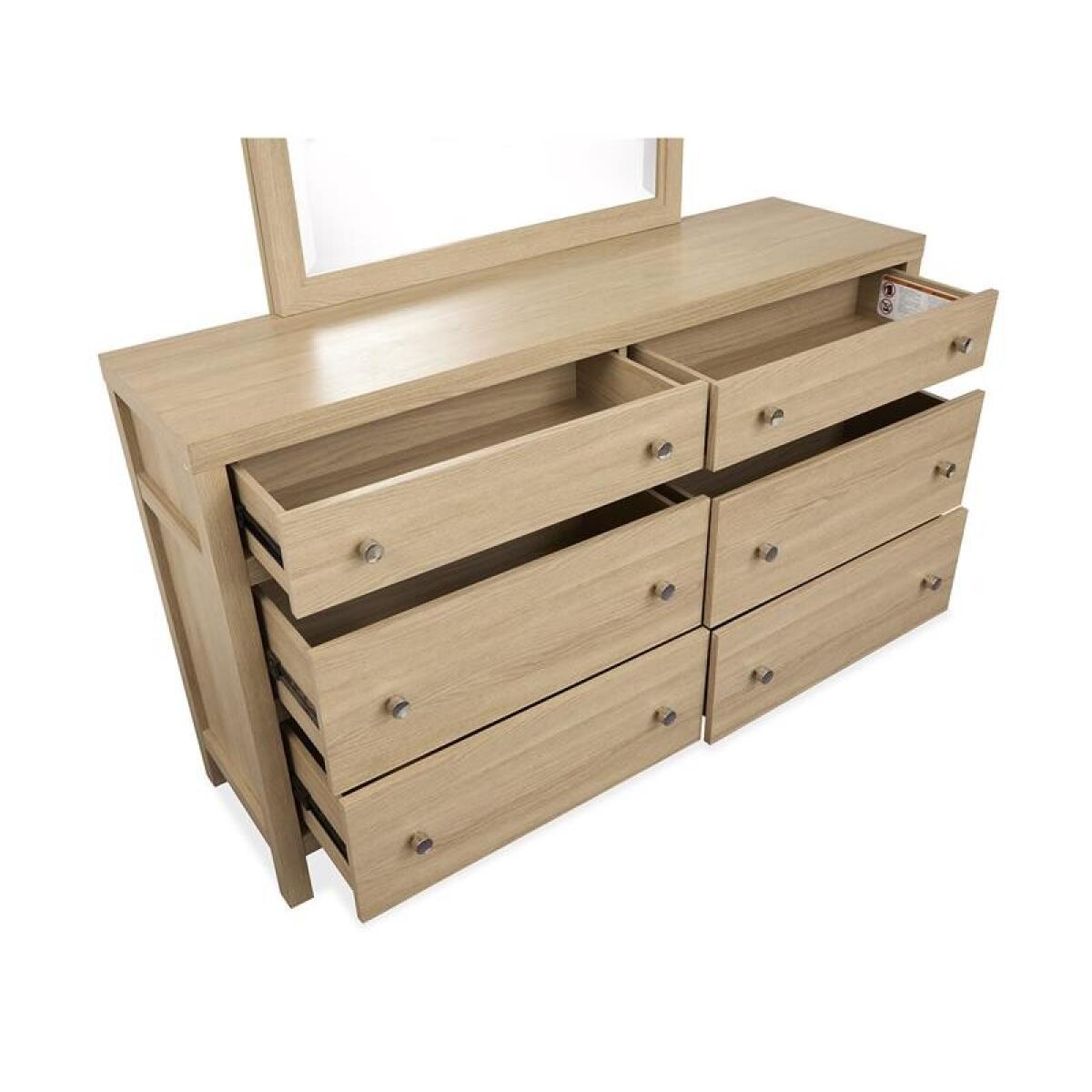 Merrifield Double Drawer Dresser Dressers Cream 9